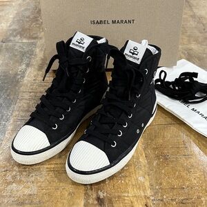 Isabel Marant Black High-Top Sneakers